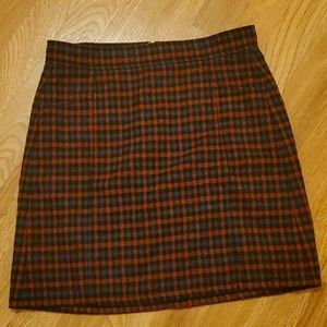 Plaid Mini Skirt